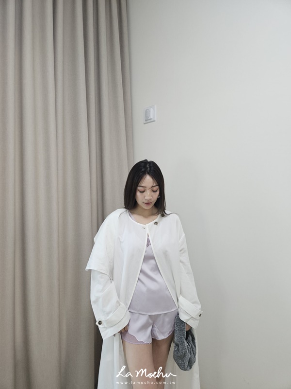 薄款無領風衣外套